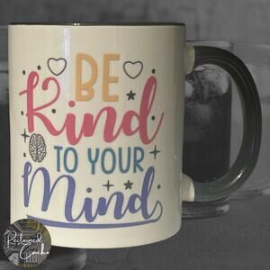 Be Kind Mind White and Black Mug